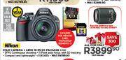 Nikon DSLR Camera + Lens 18-55 DX Package D3100