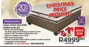 Sleepmasters 152cm Costa Rica Firm Queen Base Set