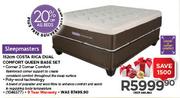 Sleepmasters 152cm Costa Rica Dual Comfort Queen Base Set