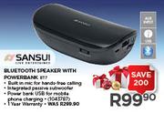 Sansui Bluetooth Speaker With Powerbank