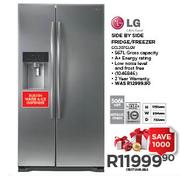 LG 506Ltr Side By Side Fridge/Freezer GCL207GLQV