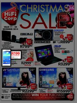 HiFi Corp : Christmas Sale (11 Dec - 24 Dec 2014), page 1