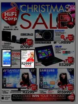 HiFi Corp : Christmas Sale (11 Dec - 24 Dec 2014), page 1