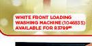 Defy White Front Loading Washing Machine