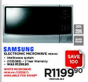 Samsung Electronic White Microwave