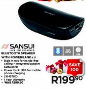 Sansui Bluetooth Speaker With Powerbank