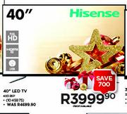 Hisense 40" FHD LED TV