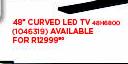 Samsung 48" Curved LED TV