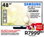 Samsung 40" LED TV 40H5100