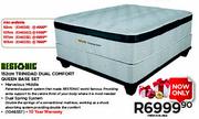 Restonic 92cm Trinidad Dual Comfort Queen Base Set