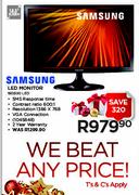 Samsung 18.5" LED Monitor-19D300 LED