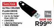 SanDisk 16GB Ultra Cruzer Flash Drive