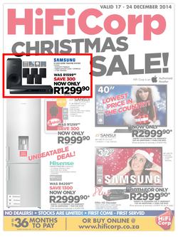 HiFi Corp : Christmas Sale (17 Dec - 24 Dec 2014), page 1