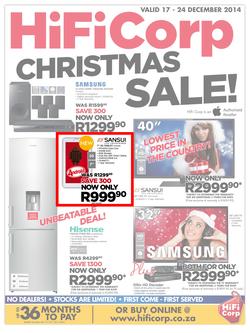 HiFi Corp : Christmas Sale (17 Dec - 24 Dec 2014), page 1