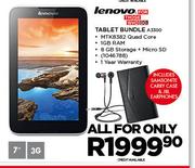 Lenovo 7" tablet Bundle A3300