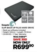 Seagate Slim Back-Up Plus Hard Drive