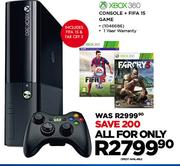 XBOX 360 Console + FIFA 15 Game
