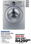 Samsung Front Loading Deep Foam Washing Machine(WF1602WSS)
