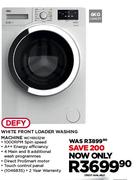 Defy White Front Loader Washing Machine(WCY61032W)