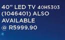 Samsung 40" LED TV-40H5303