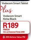Vodacom Smart Tablet Plus Vodacom Smart Kicka Black-On uChoose Flexi 200