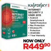 Kaspersky Internet Security 2 User 2015