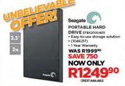 Seagate 2.5" 2TB Portable Hard Drive STBX20004011