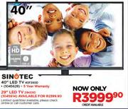 Sinotec 40" LED TV(40F360D)