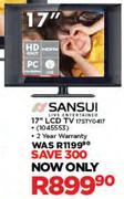 Sansui 17" LCD TV(17STY0417)