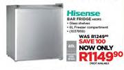 Hisense 60Ltr Bar Fridge H60RS