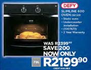 Defy 70Ltr Slimline 600 Oven DBO331