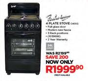 Fuchs-ware 54Ltr 4 Plate Stove C400G