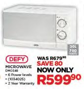 Defy 20Ltr Microwave DMO348