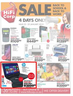 HiFi Corp : Sale (22 Jan - 25 Jan 2015), page 1