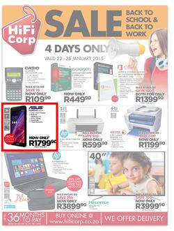HiFi Corp : Sale (22 Jan - 25 Jan 2015), page 1