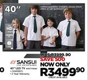 Sansui 40" FHD LED TV 40STY0640