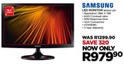 Samsung 18.5" LED Monitor 19D300 LED