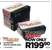 Mondi Rotatrim A4 80GSM White Paper Box-Each