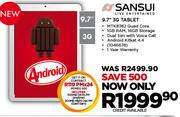 Sansui 9.7" 3G Tablet-On MyMeg 500