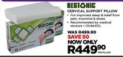 Restonic Cervical Support Pillow-Per Pillow
