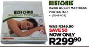 Restonic 152cm Single Mattress Protector