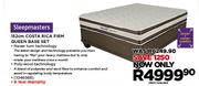 Sleepmasters 152cm Costa Rica Firm Queen Base Set