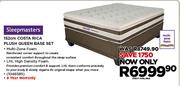 Sleepmasters 152cm Costa Rica Plush Queen Base Set