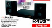 Sansui 2.0 Home Theatre System With FM Radio DVX2002