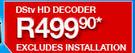 DSTV HD Decoder Excludes Installation