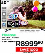 Hisense 50" Smart 3D LED TV 50K390
