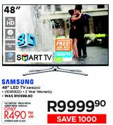Samsung 48" Smart 3D LED TV 48H6200