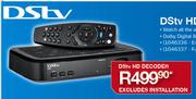 DSTV HD Decoder-Excluding Installation