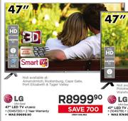 LG 47" 3D LED TV-47LB652