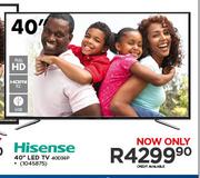Hisense 40" LED TV-40D36P